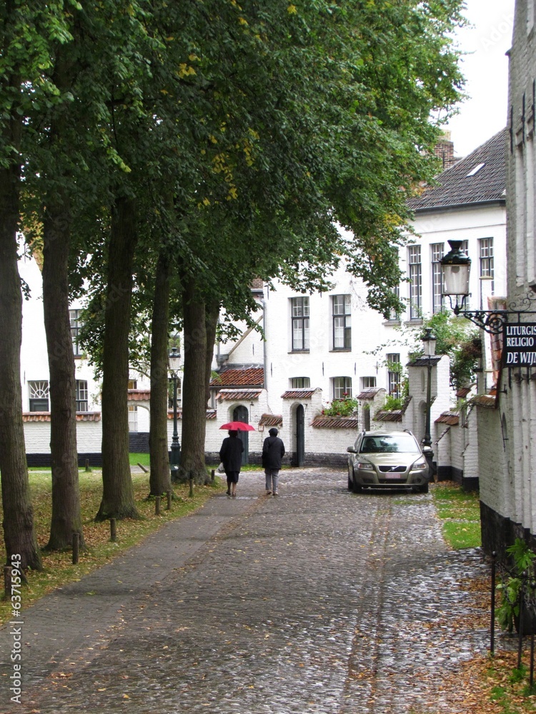 Fototapeta premium small street in Brugges