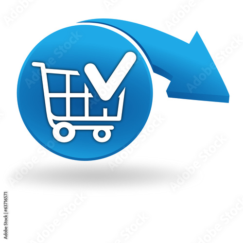 valider le chariot sur bouton bleu