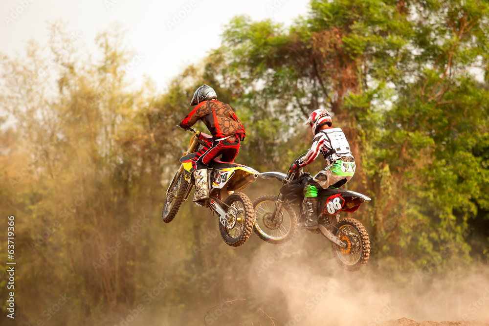 Naklejka premium motocross