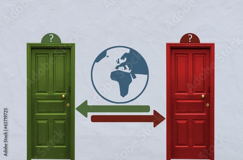 world decision between two doors