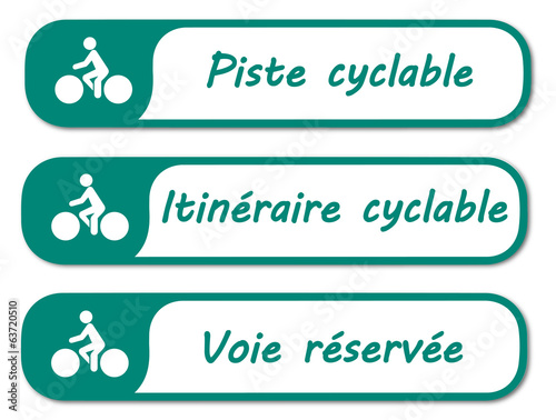 Logo piste cyclable.