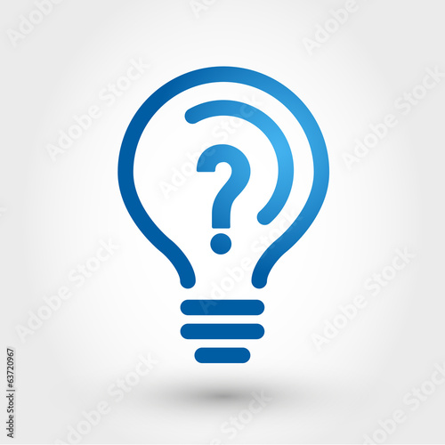 bulb with question mark