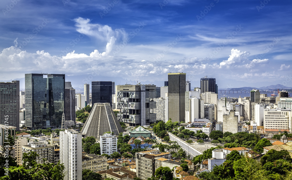 Fototapeta premium Financial center of Rio de Janeiro, Brazil