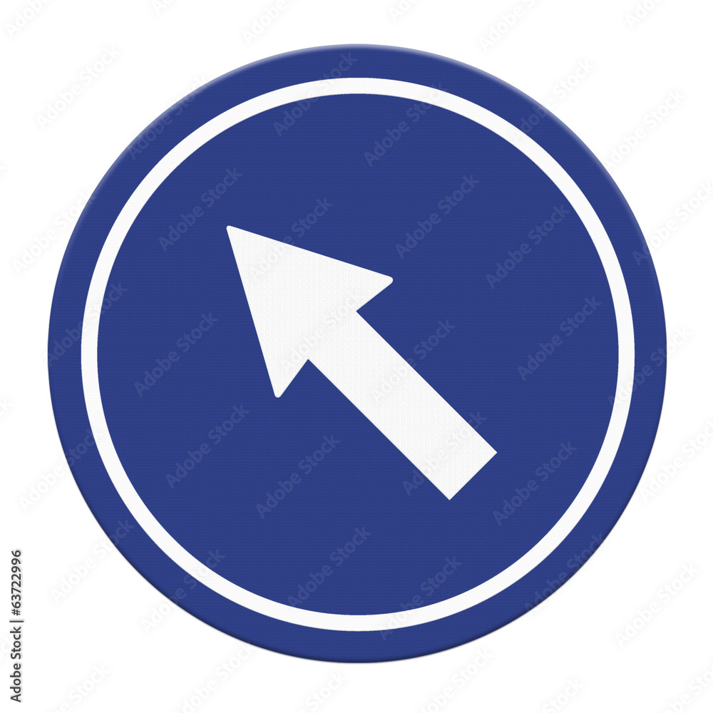 European traffic signal one-way traffic in a road junction