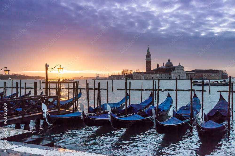 Gondolas  Venice 