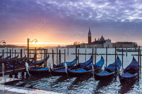 Gondolas  Venice  © Gail Johnson