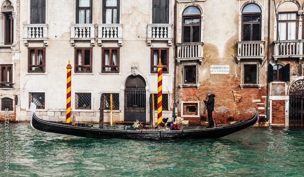 Gondolas venice a Venice Italy Europe