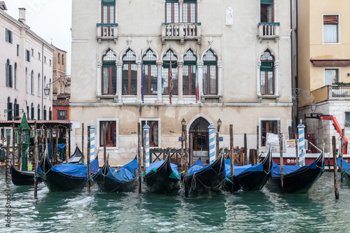 Gondolas venice a Venice Italy Europe