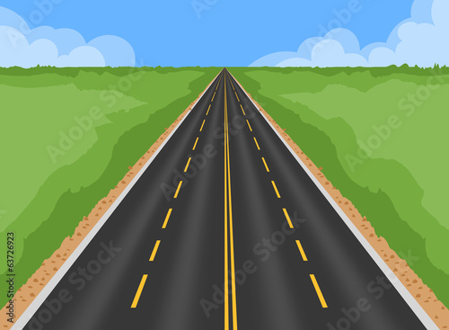 Superhighway landscape nature background