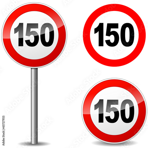 Vector hundred fifty sign