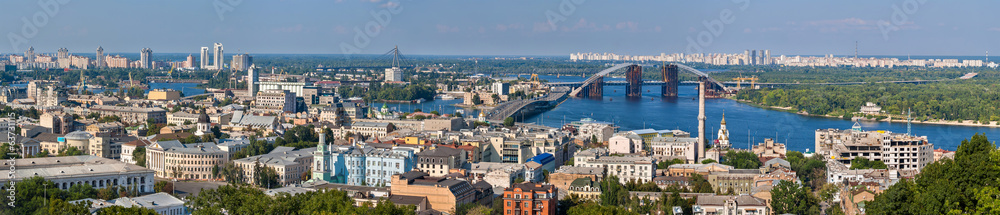 Panorama of Kiev with the Dnieper river - Ukraine