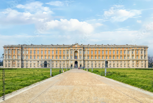 Front view Royal Palace Caserta Italy photo