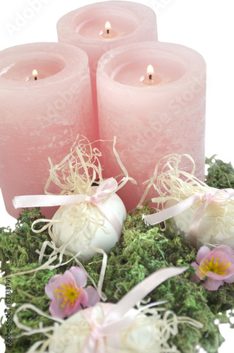 Easter egg candles