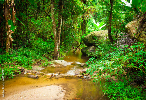 Doi Suphet national park waterfall  Chang Mai Thailand