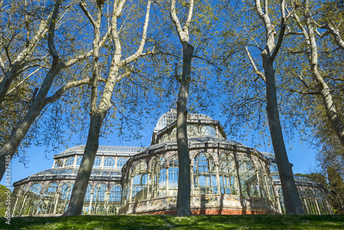 Crystal Palace in the Retiro Park in Madrid