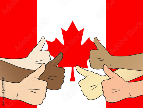 thumbs up canada photo