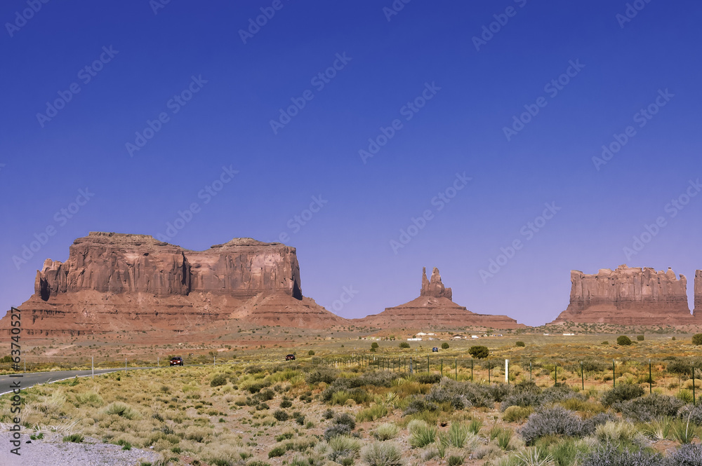 Monument Valley tribal park into Canyon of Chelly, Arizona Monument Valley tribal park into Canyon of Chelly, Arizona