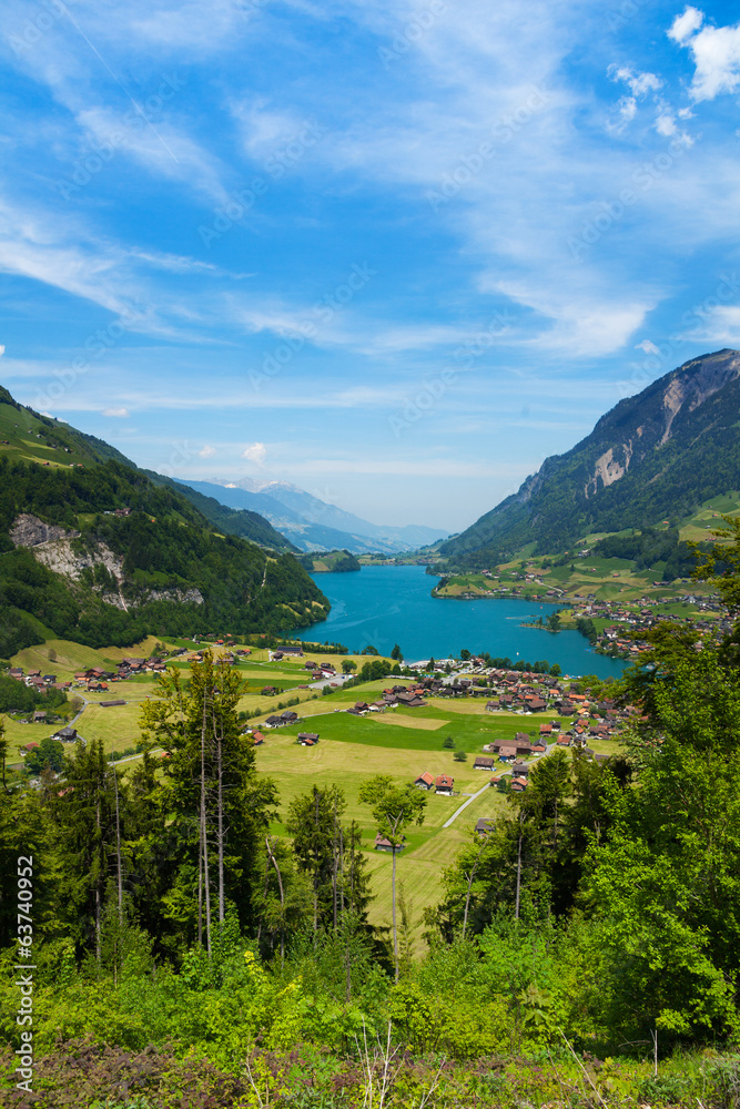 Landscape view near Alps in Grindelwald