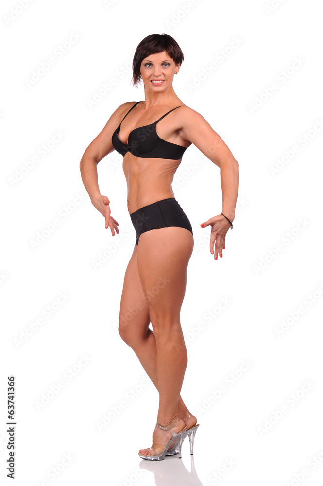 Beautiful female body isolated over white background Beautiful female body isolated over white background