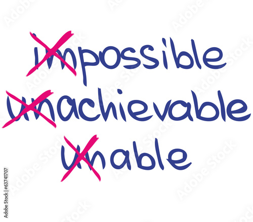 Impossible unachievable unable