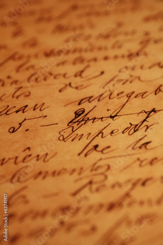handgeschrieben alte schrift auf papier