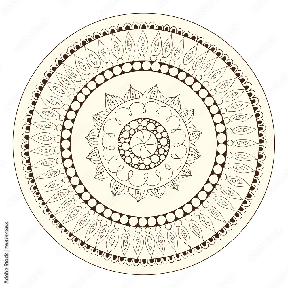 Mandala. Round Ornament Pattern.