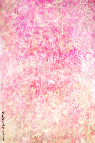 Pretty floral, textured background © JulietPhotography