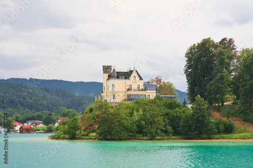 Reifnitz Castle on Lake Worth in Carinthia, Austria