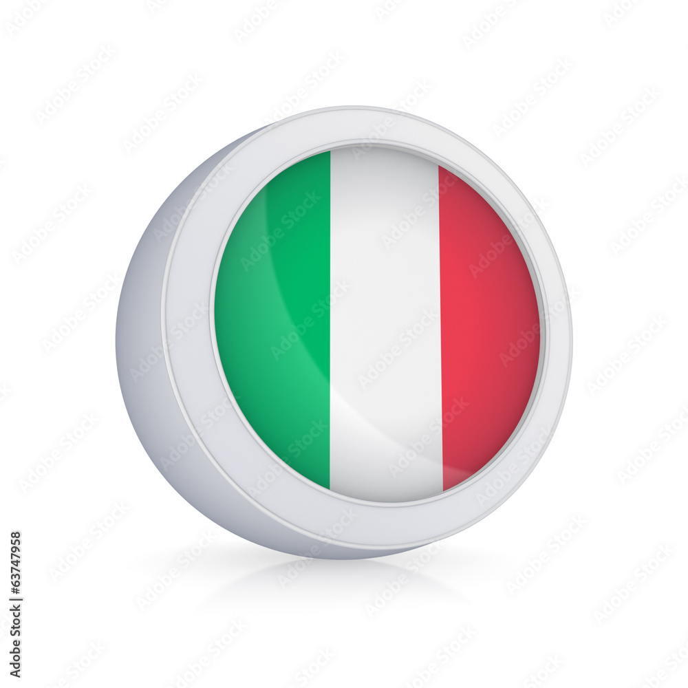 Icon with flag of Italy.