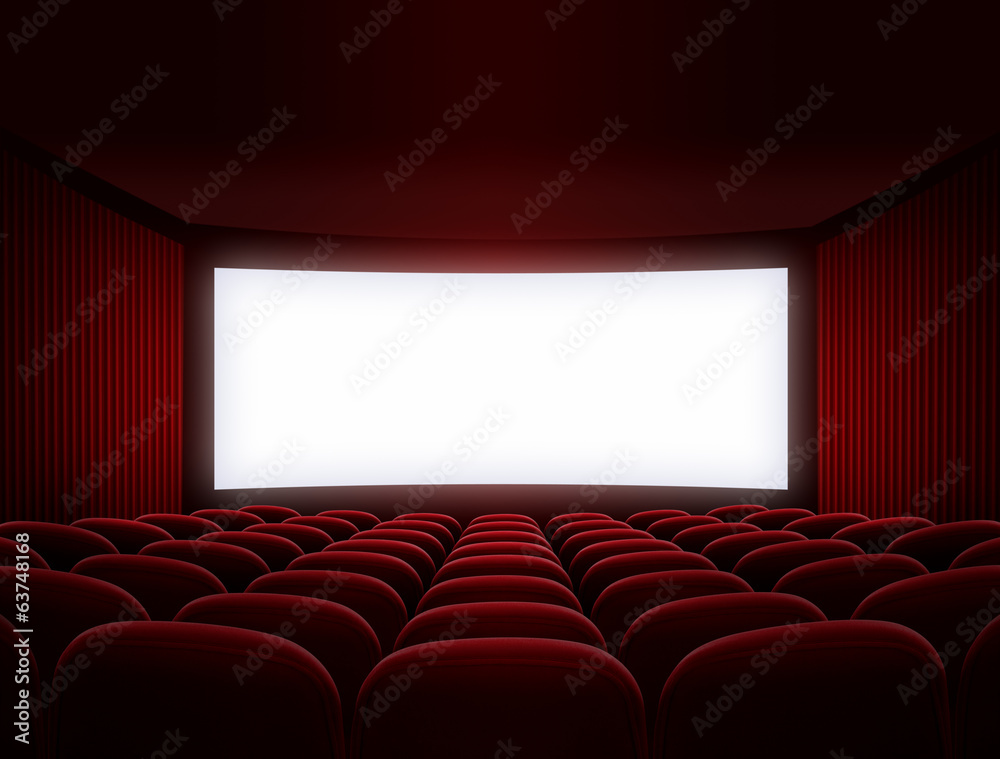 Fototapeta premium cinema screen for movie presentation