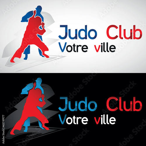 judo judoka club art martial ippon combat karate prise logo