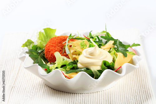 Murais de parede Green salad with cheese