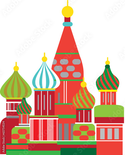 moscow russian onion dome illustration