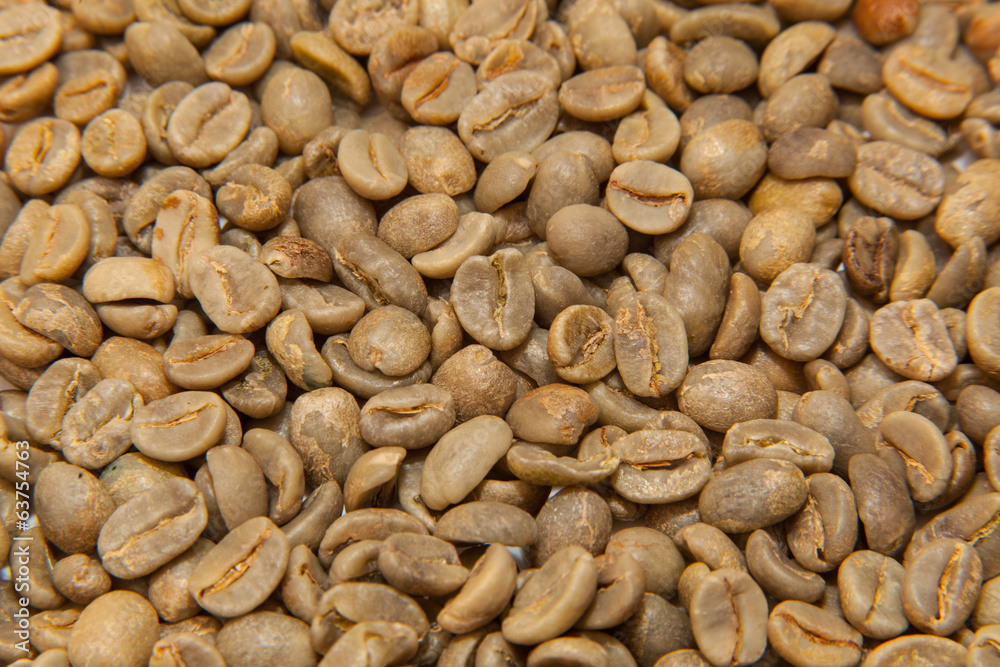 Green coffee beans