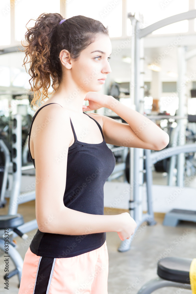 Fototapeta premium Woman at the gym