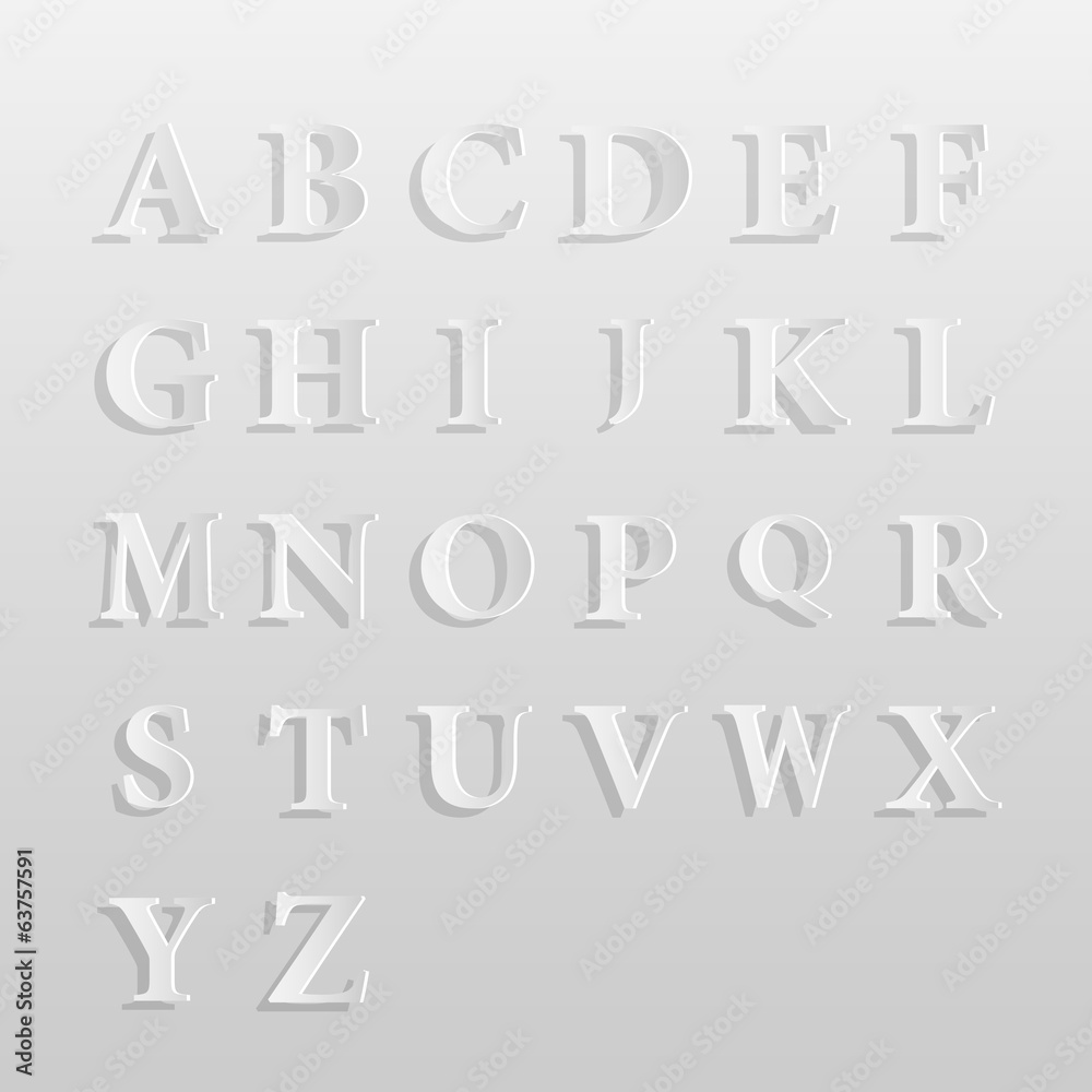 Paper Alphabet Paper Alphabet