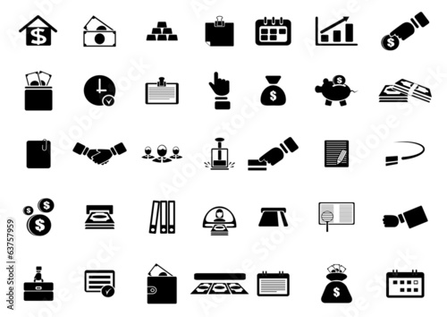 icon web on a subject business finance economy