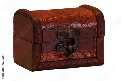 Small wooden chest