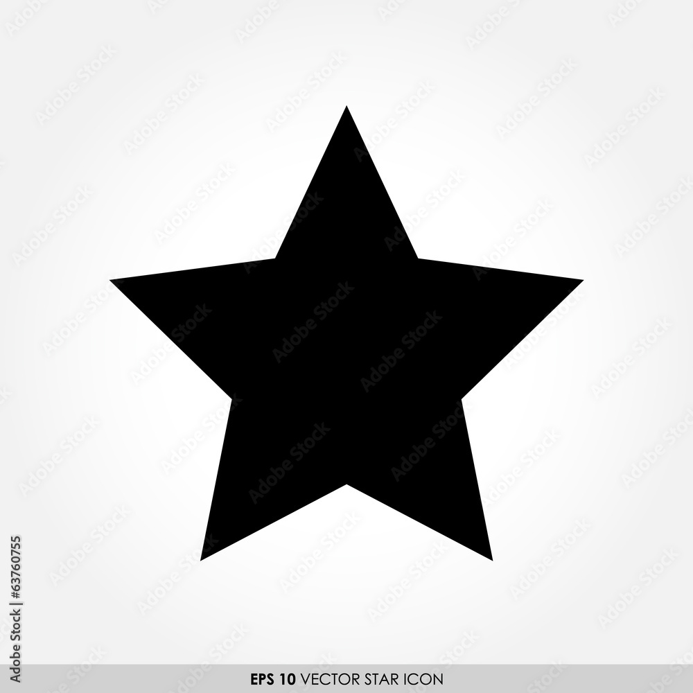 Star vector icon Star vector icon