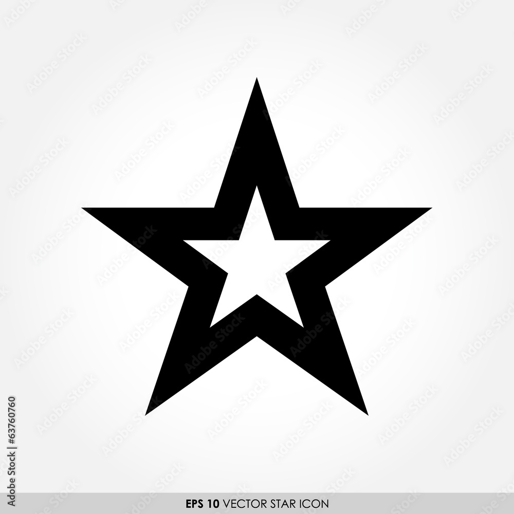 Star vector icon Star vector icon