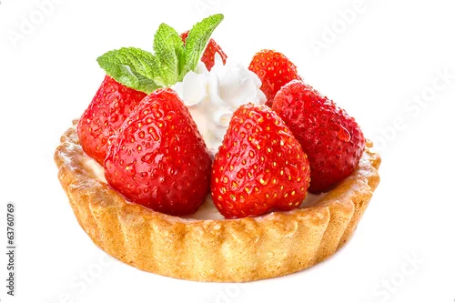 Obraz  z motywem Strawberry dessert
