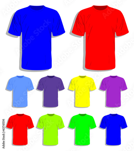 Men's t-shirt design template. Vector