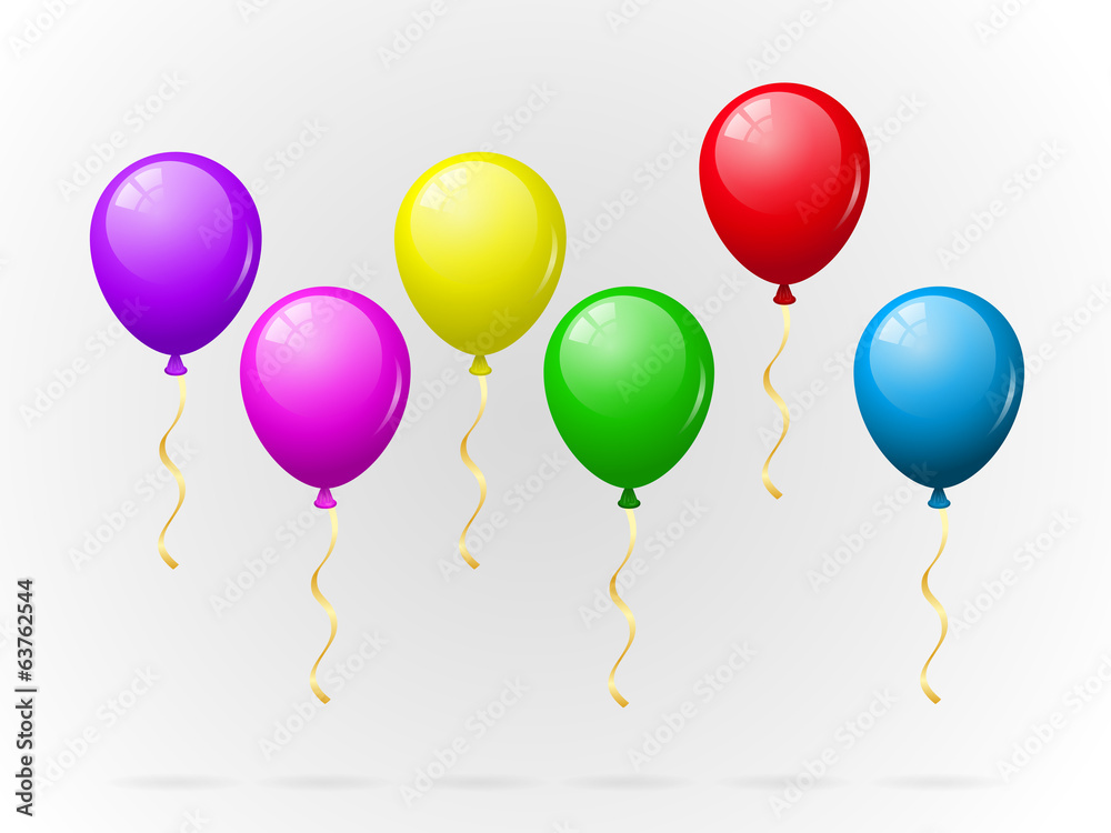 Colorful balloons pack