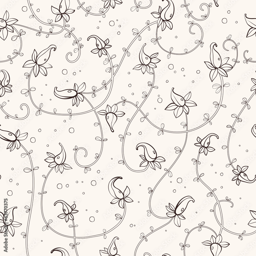 pattern with exotic flowers pattern with exotic flowers