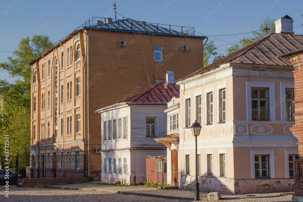 Old street in Moscow,Krutitsy Patriarchal Metochion