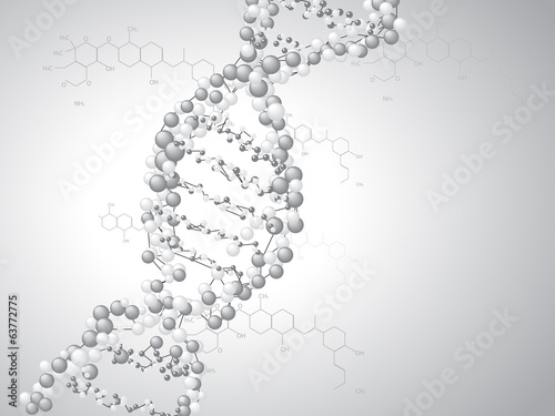 DNA spiral - molecules background