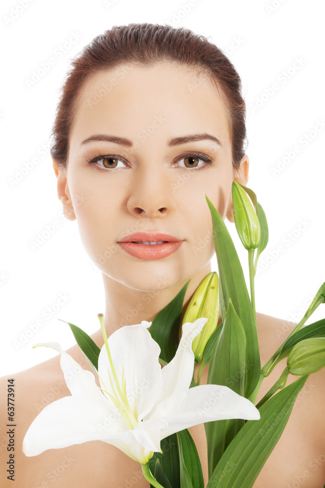 Beautiful face of spa woman Beautiful face of spa woman