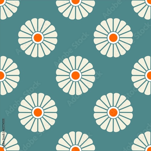 Attractive vector seamless patterns tiling margeriten