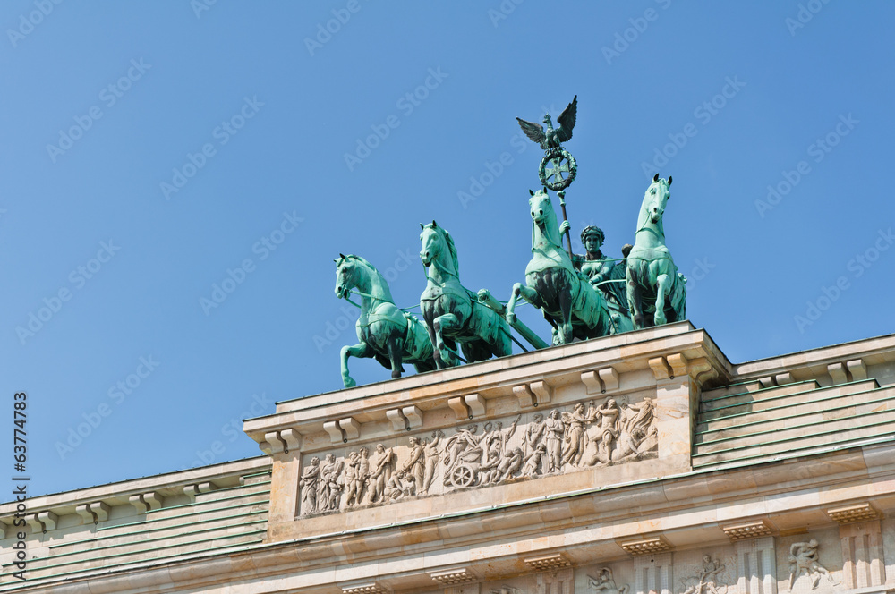 Fototapeta premium The Brandenburg Gate quadriga