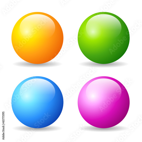 Vector glossy ball